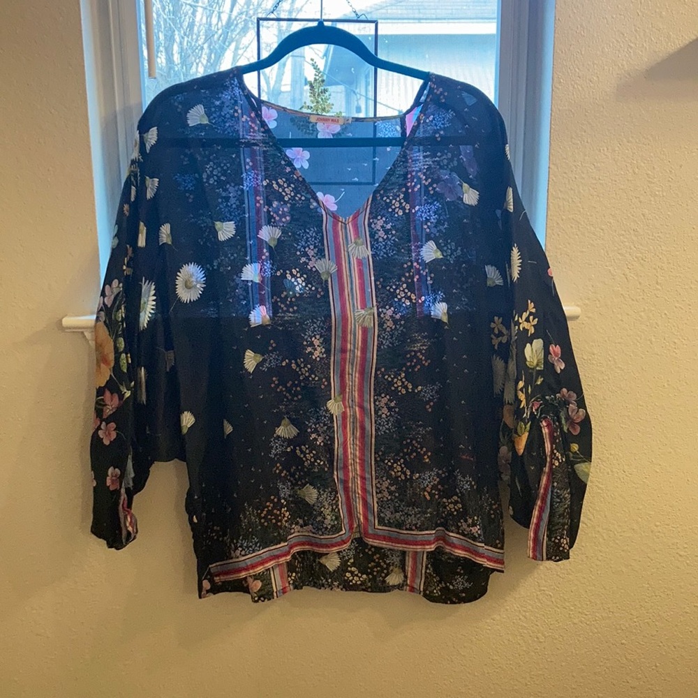 Johnny Was Silk Blouse